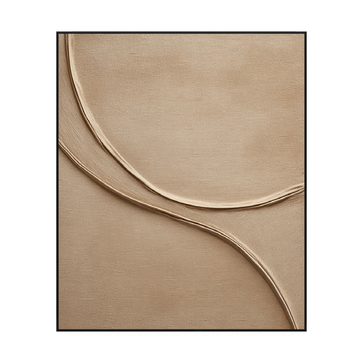 Golden Calm Minimal Textured Painting #RGH1