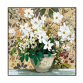Whispering Petals White Floral Still Life Painting #RGK1448