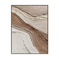 Sienna Flow Textured Abstract Painting #RIS2(158)