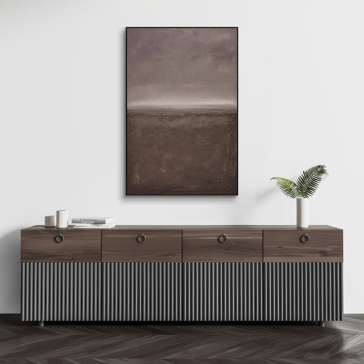 Silent Horizon Minimalist Abstract Painting #RIS2 (200)