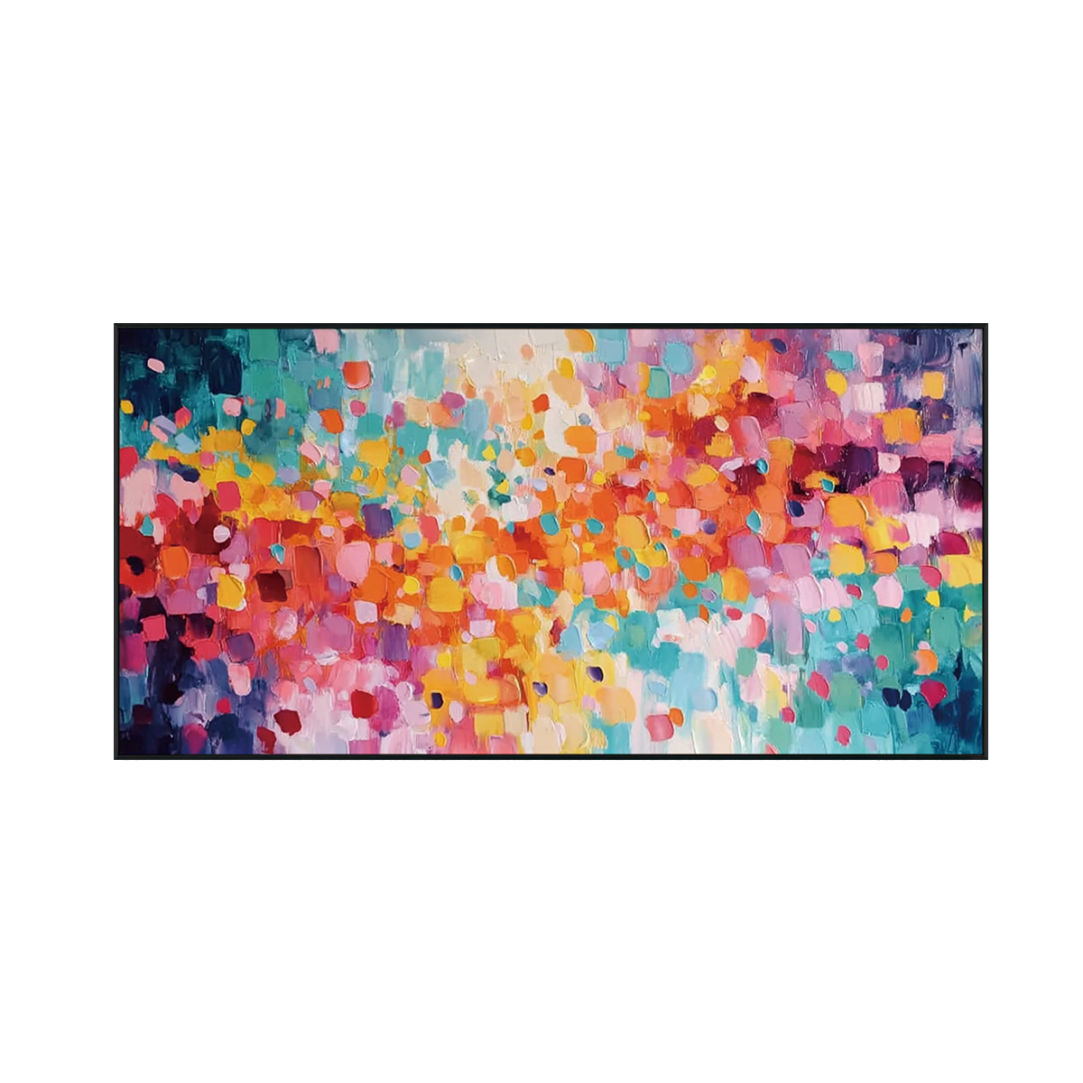 Vibrant Bloom Abstract Color Painting #RIS2 (357)