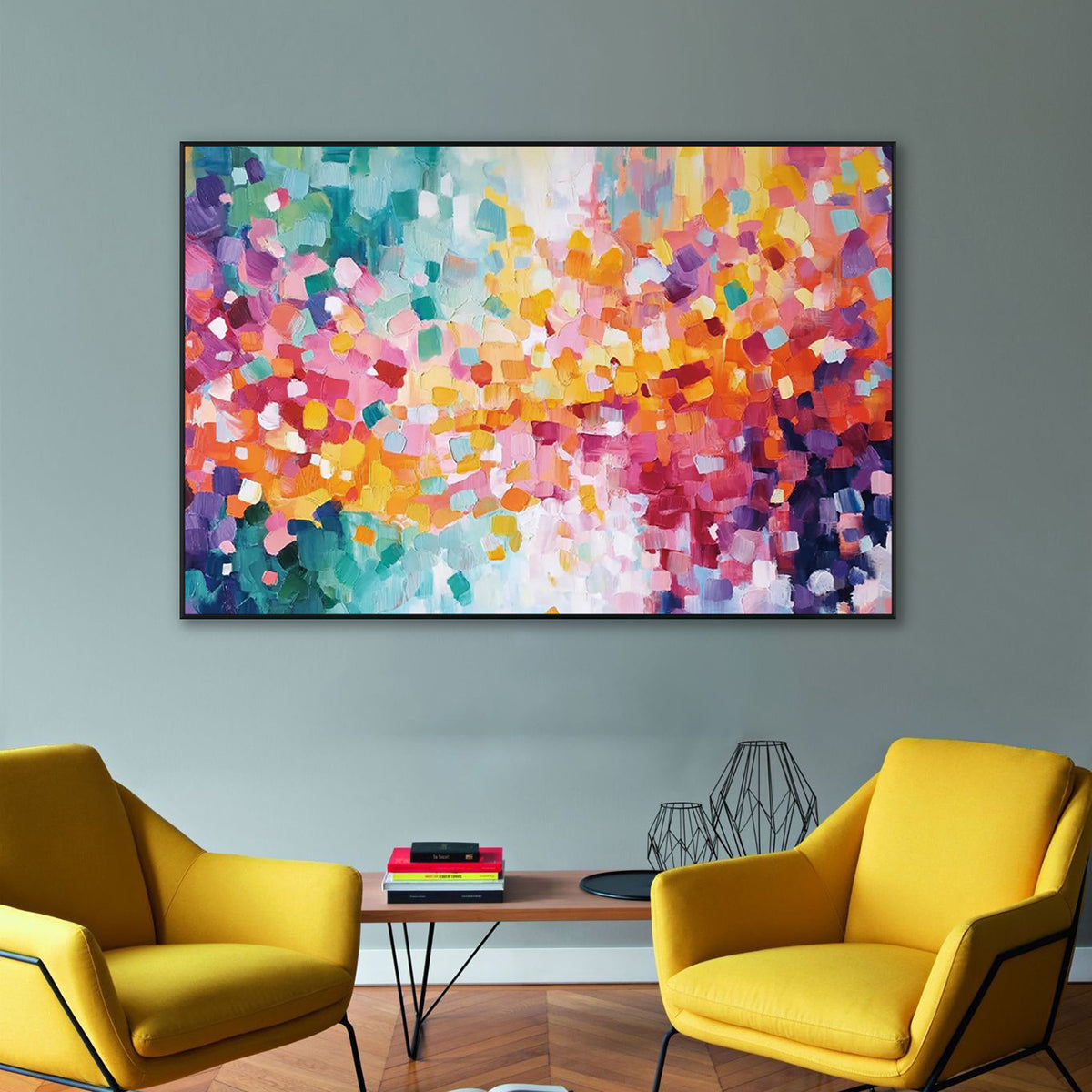 Radiant Harmony Abstract Color Painting #RIS2 (358)