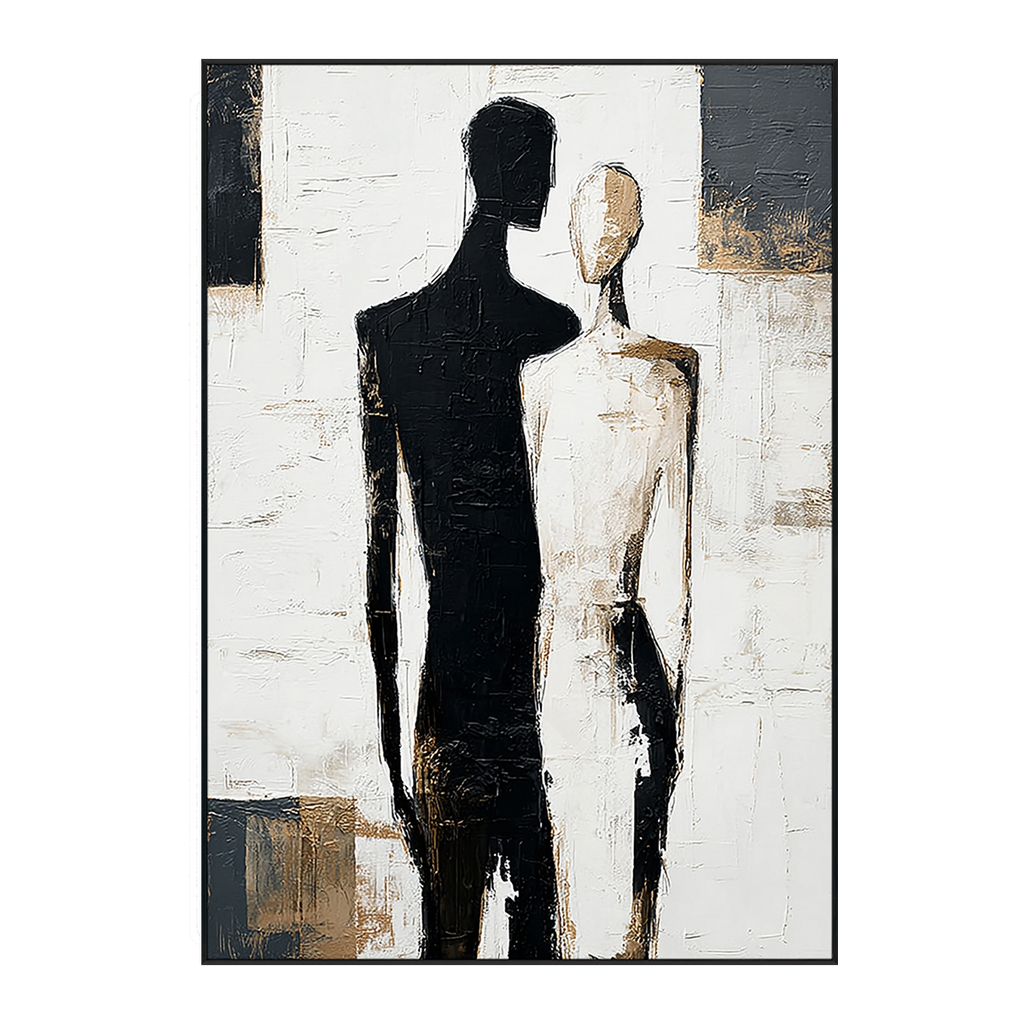 Dual Essence Abstract Couple Painting #RIX1 (309)