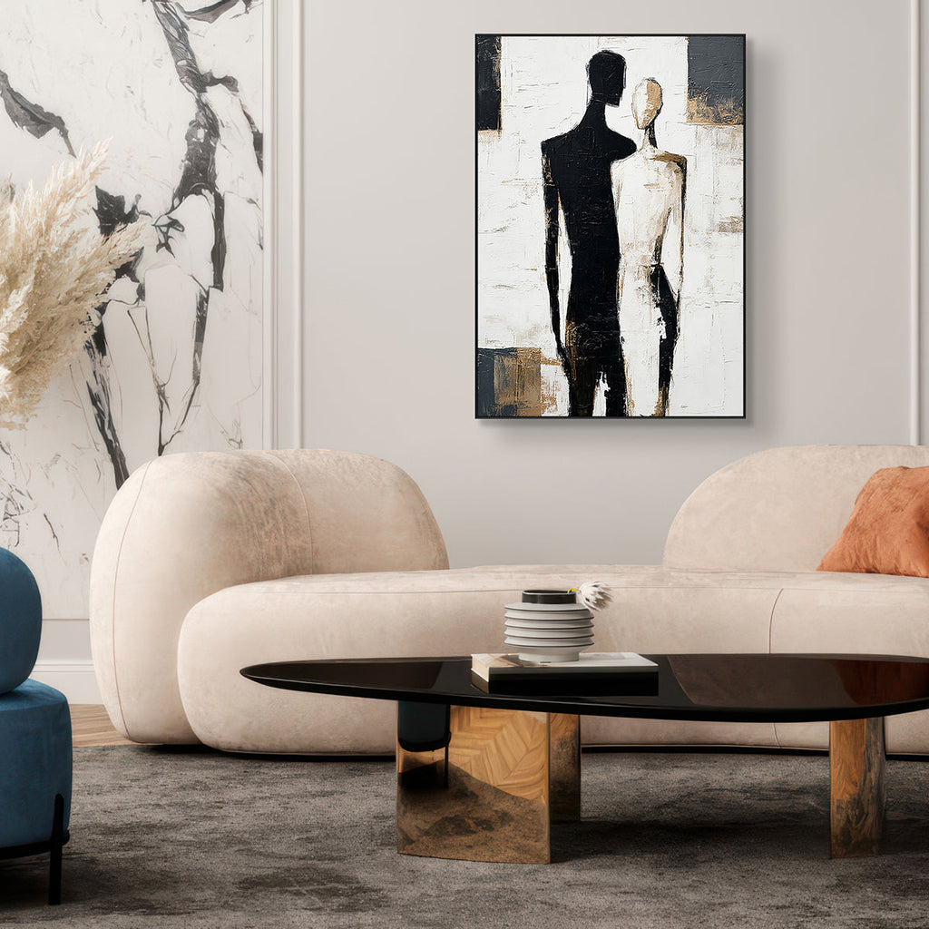 Dual Essence Abstract Couple Painting #RIX1 (309)