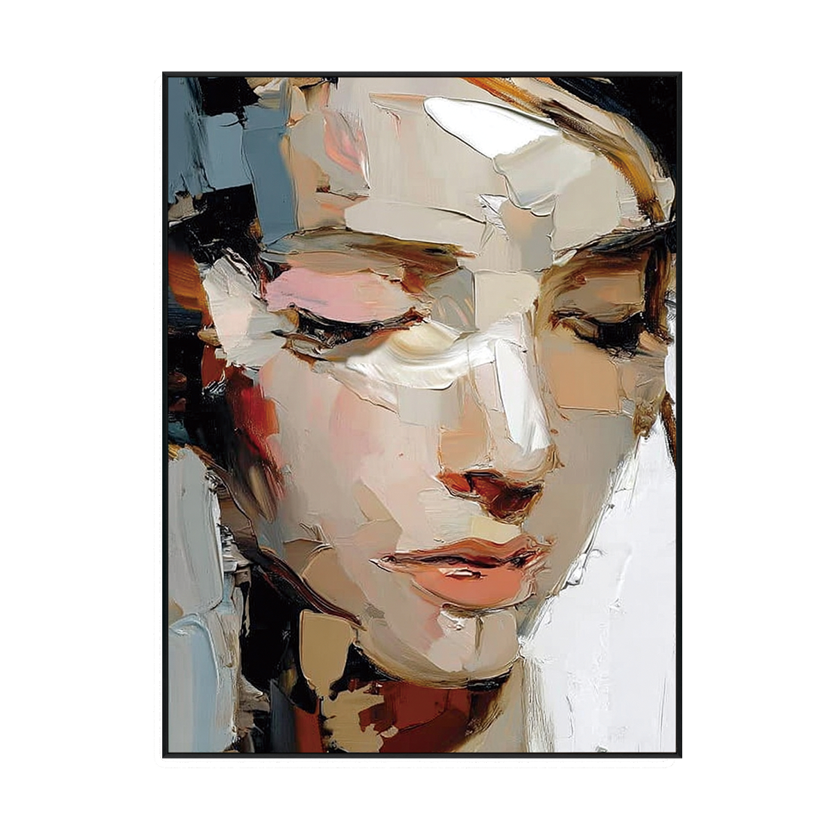 Silent Muse Abstract Portrait Painting #RIX1 (323)