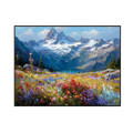 Alpine Bloom Landscape Oil Painting #RIX1 (448)