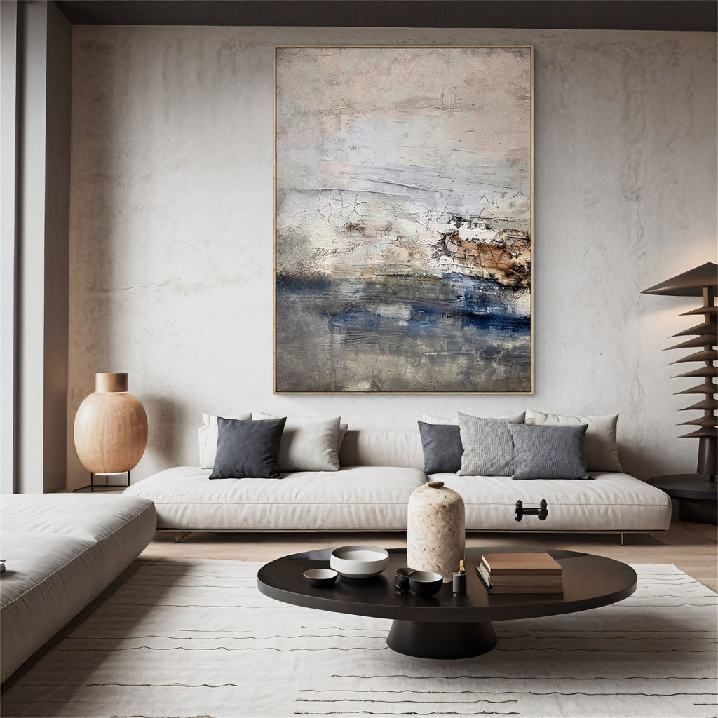 Soft Landscape – Textured Abstract Painting