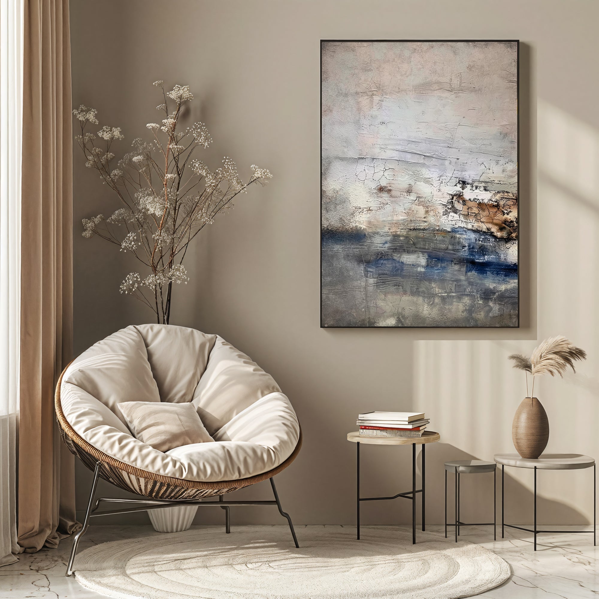 Soft Landscape – Textured Abstract Painting