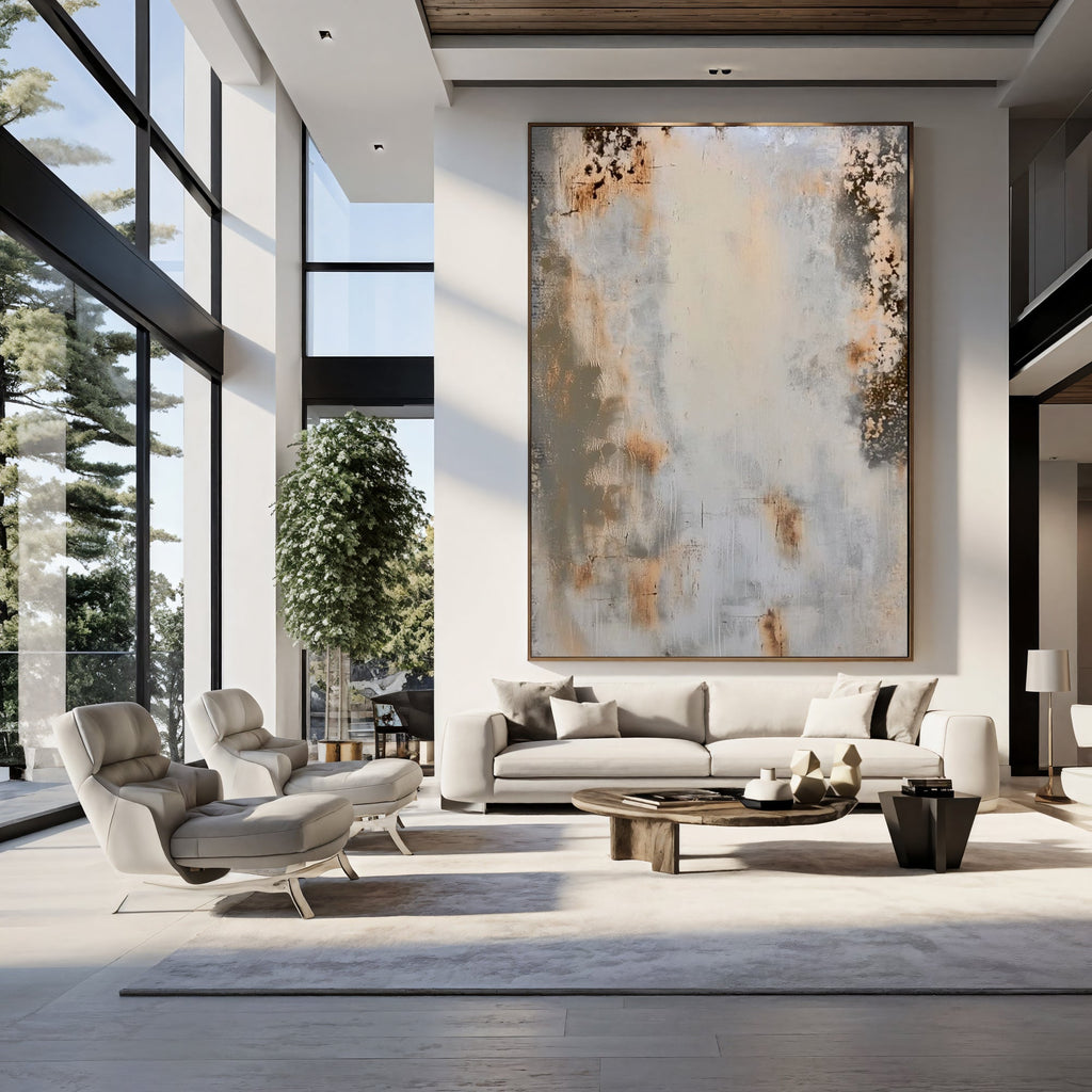 Weathered Rust – Industrial Abstract Texture Painting