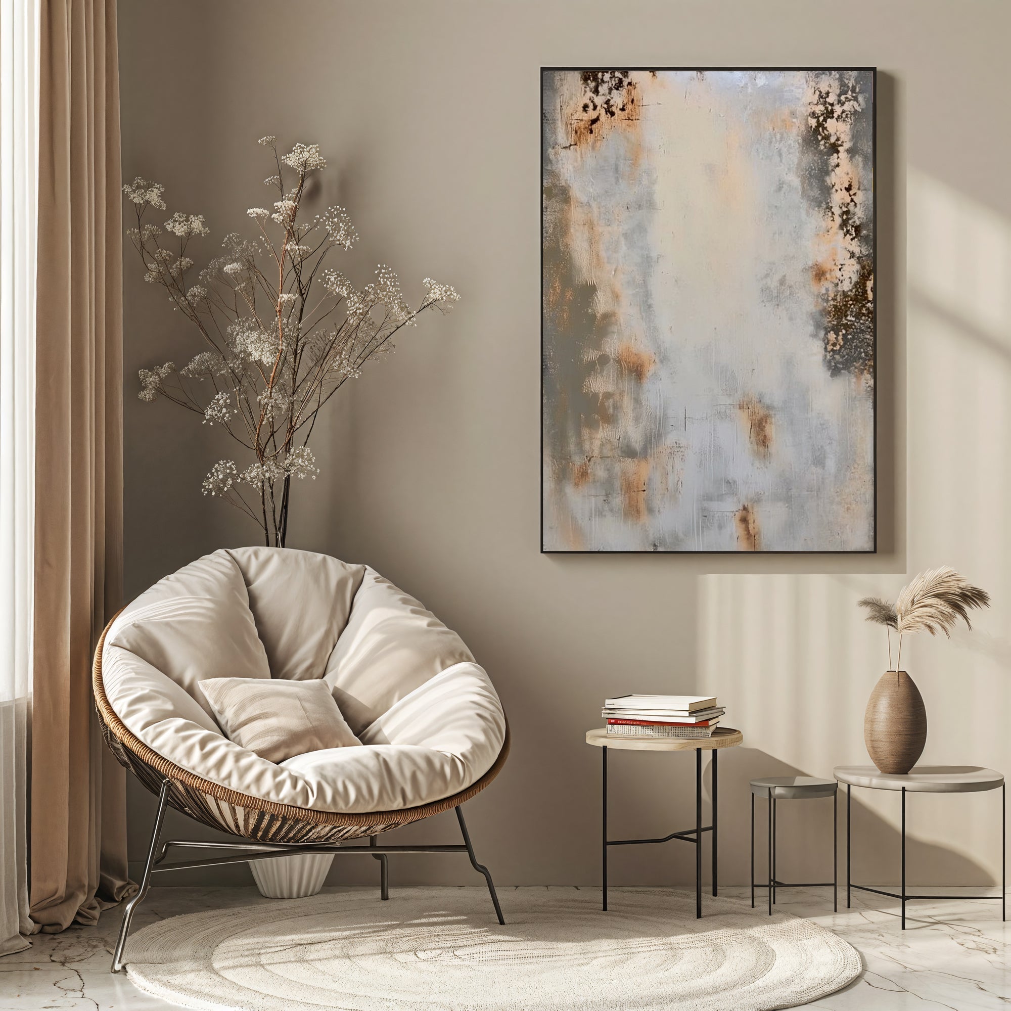 Weathered Rust – Industrial Abstract Texture Painting