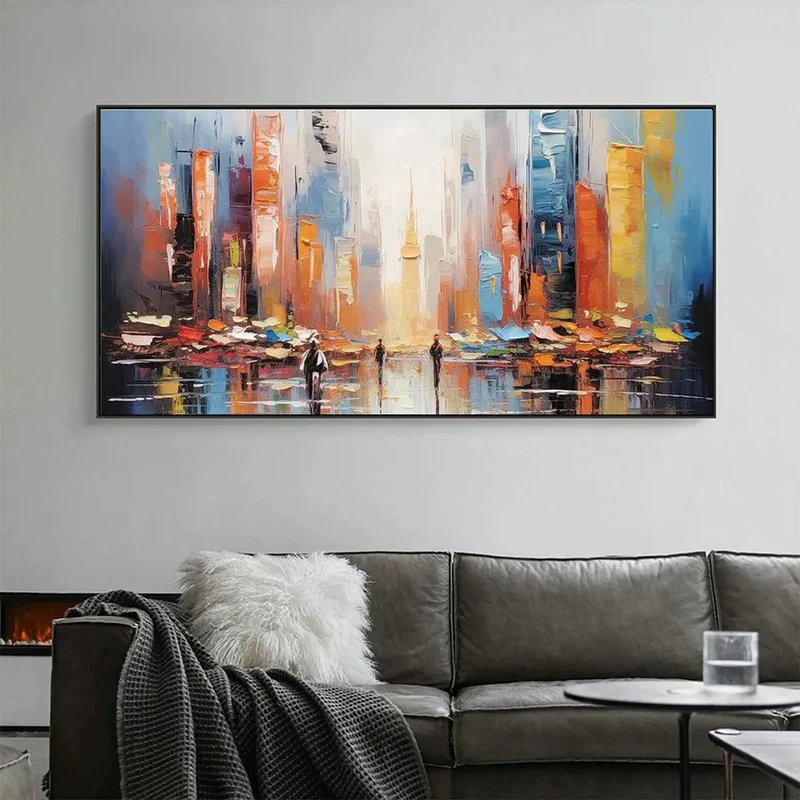 Abstract City Lights Painting