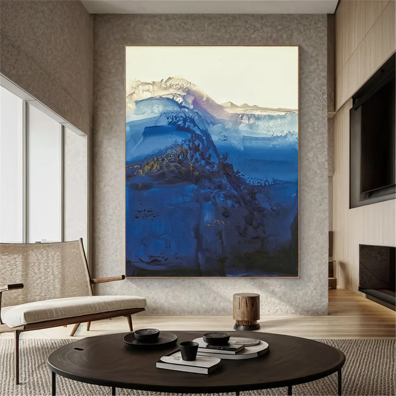 Midnight Tide Abstract Painting