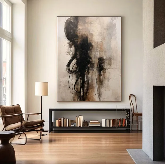 Echo of Shadows Abstract Painting