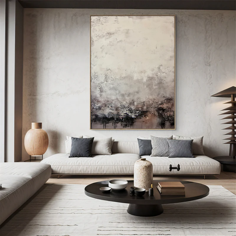 Fading Horizon Abstract Painting