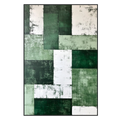 Verdant Geometry Abstract Painting