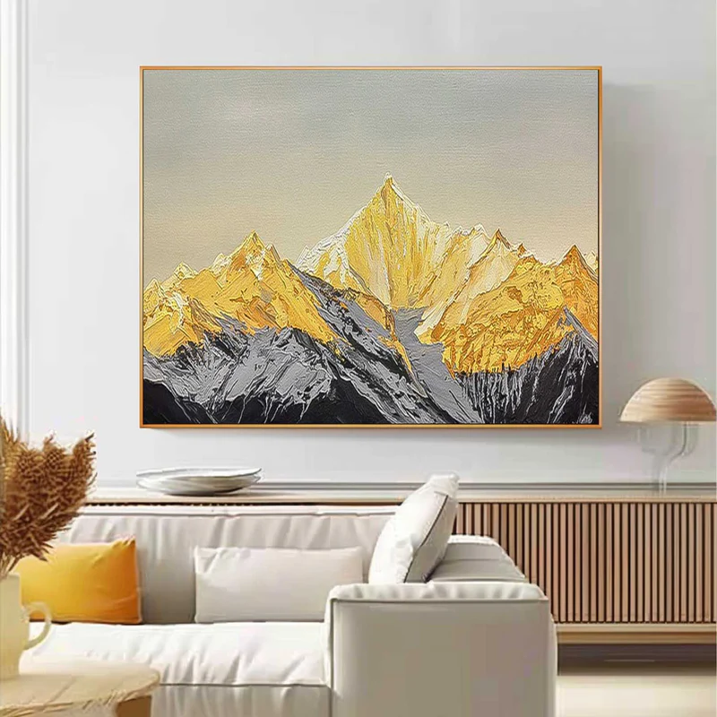 Sunrise Mountain Abstract Painting
