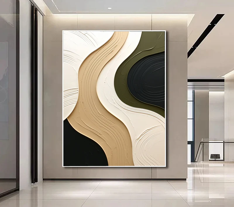 Sculpted Dune Flow Abstract Painting