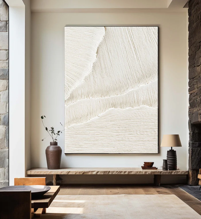 Whisper Texture Minimalist Painting