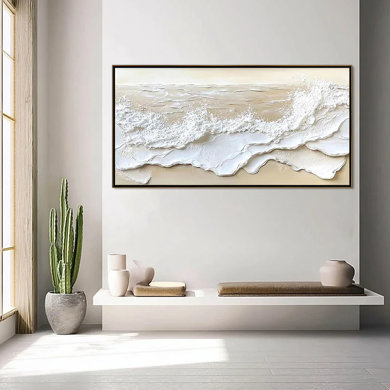 Coastal Frost-Textured Seascape