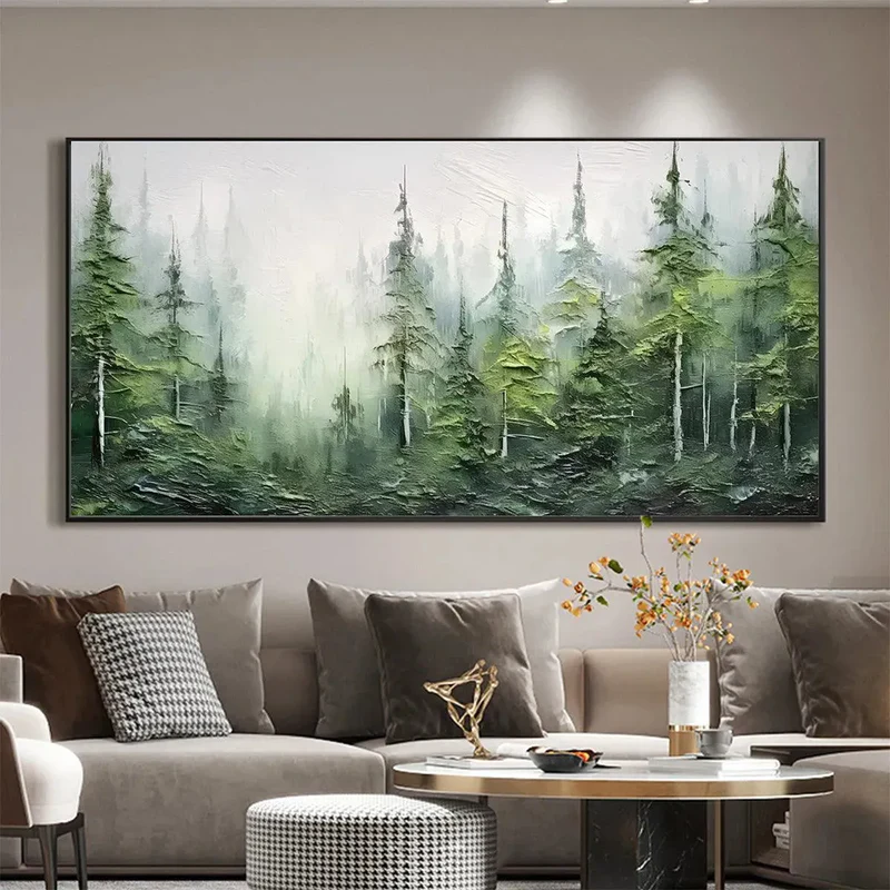 Whispering Pines Forest Landscape Painting #AR020