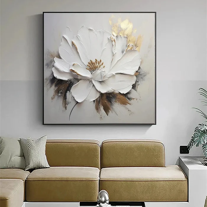 Golden Petal Elegance Painting