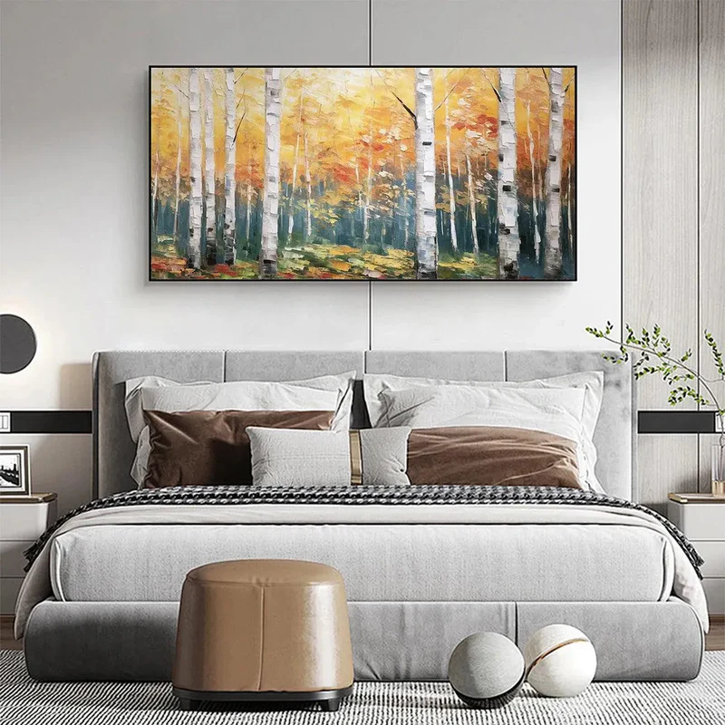 Autumn Forest Textured Painting
