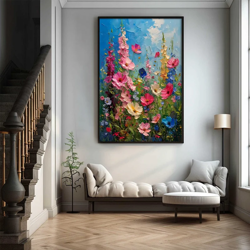 Bloom Symphony Floral Oil Painting #AR040-2