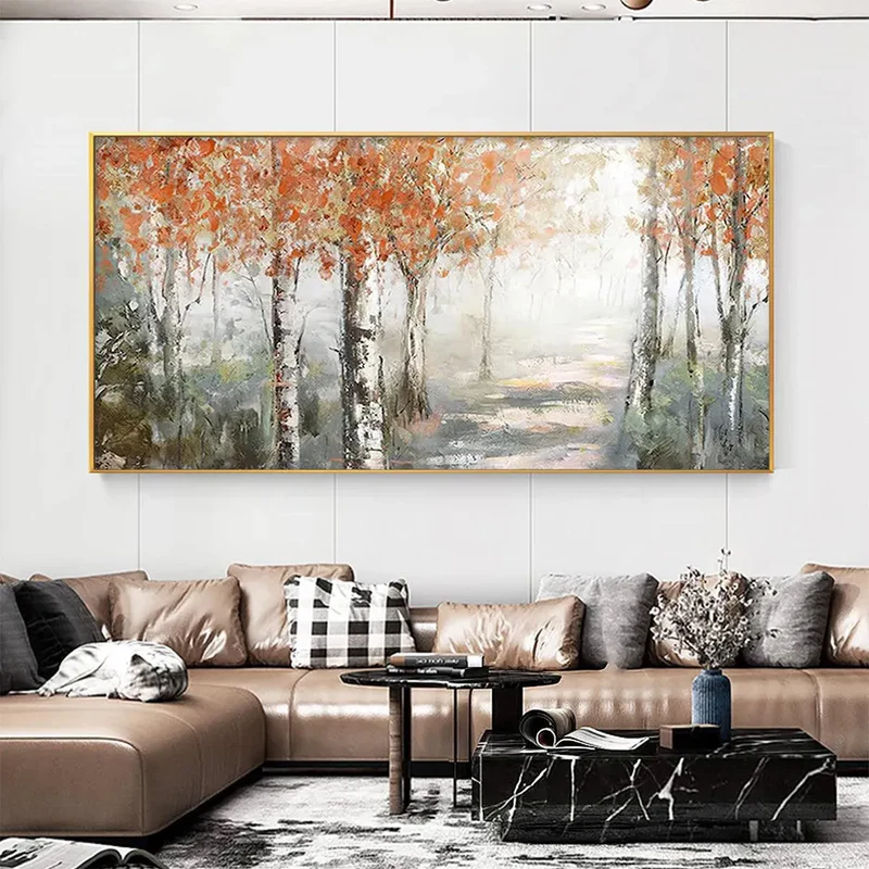 Autumn Forest Landscape Painting #AR028