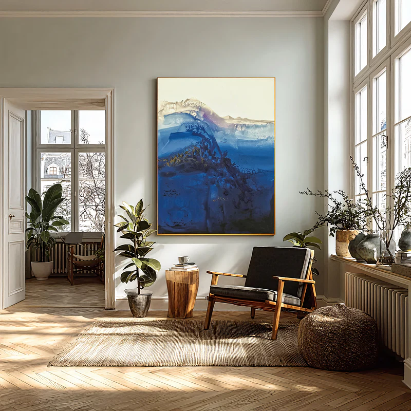 Midnight Tide Abstract Painting