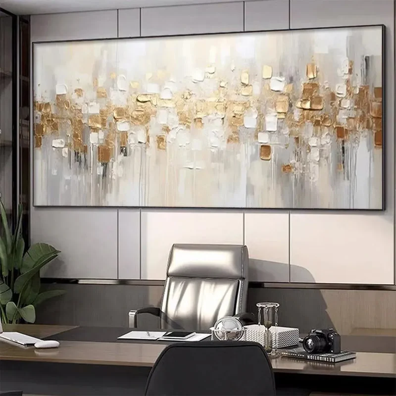 Golden Mirage Abstract Painting