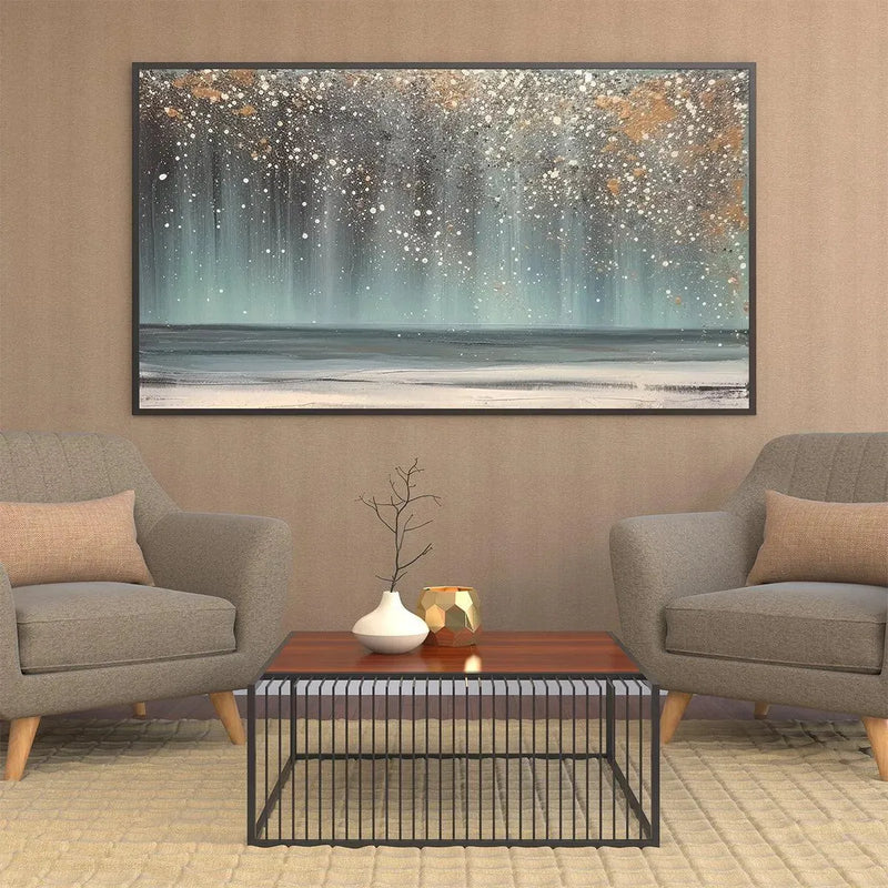 Blue Galaxy Abstract Painting