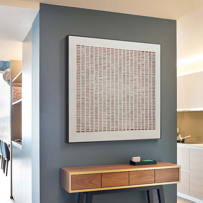 Linear Rhythm: A Minimalist Geometric Wall Art for Office Decor