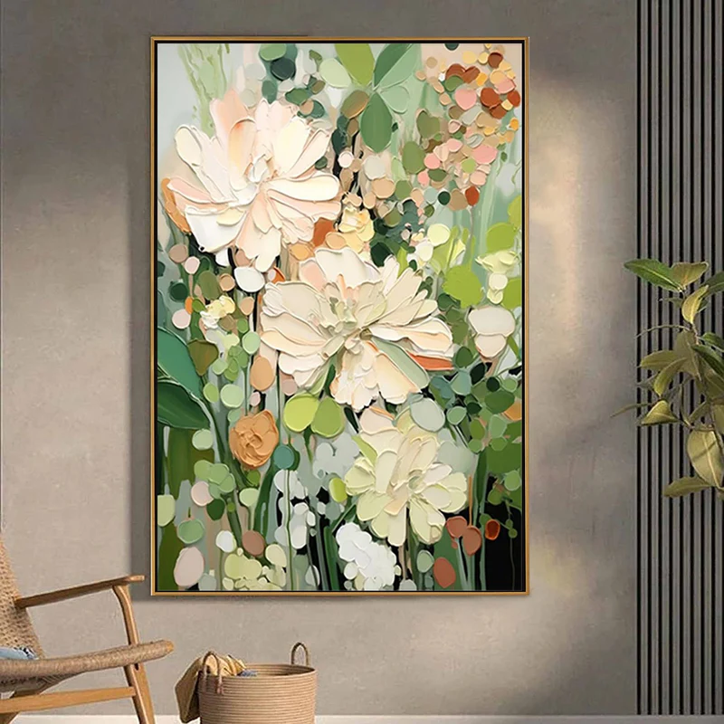 Soft Bloom Garden Abstract Painting