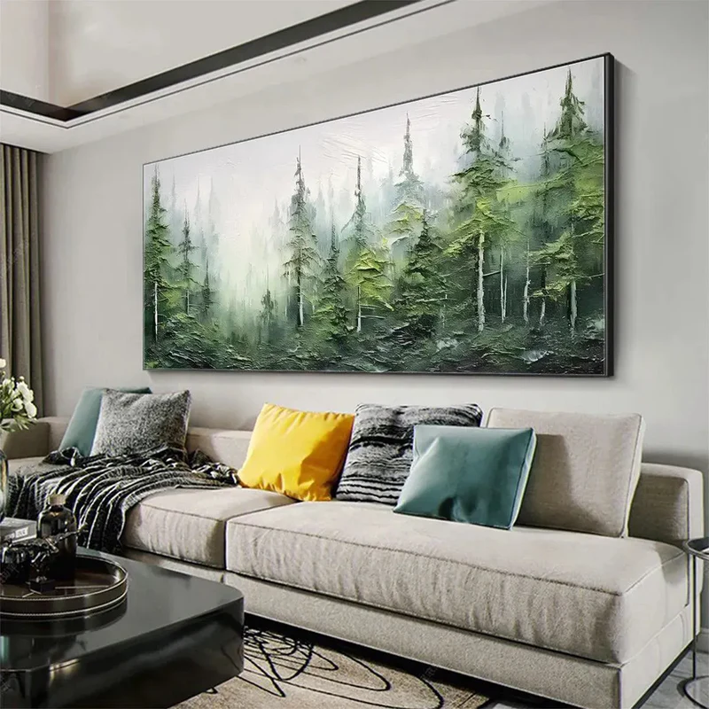 Whispering Pines Forest Landscape Painting #AR020