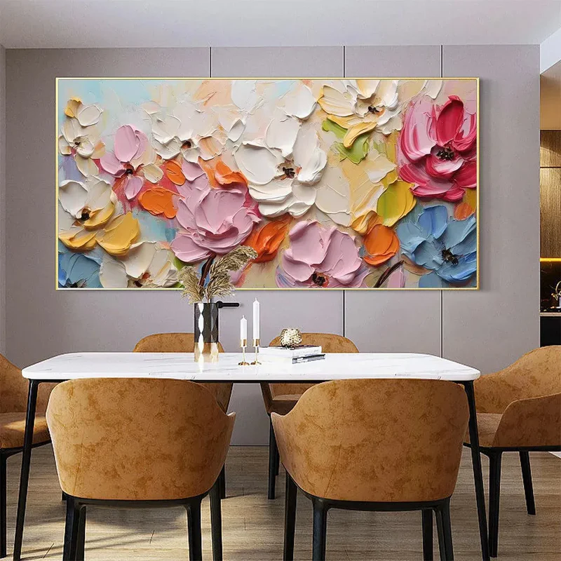 Bloom Symphony Colorful Floral Painting