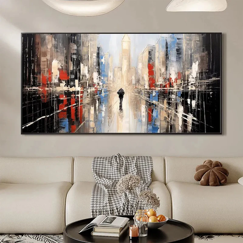 Abstract Cityscape Painting