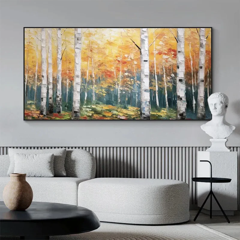 Autumn Forest Textured Painting