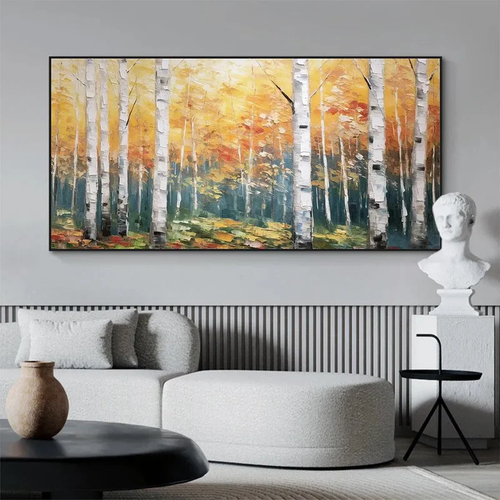 Autumn Forest Textured Painting
