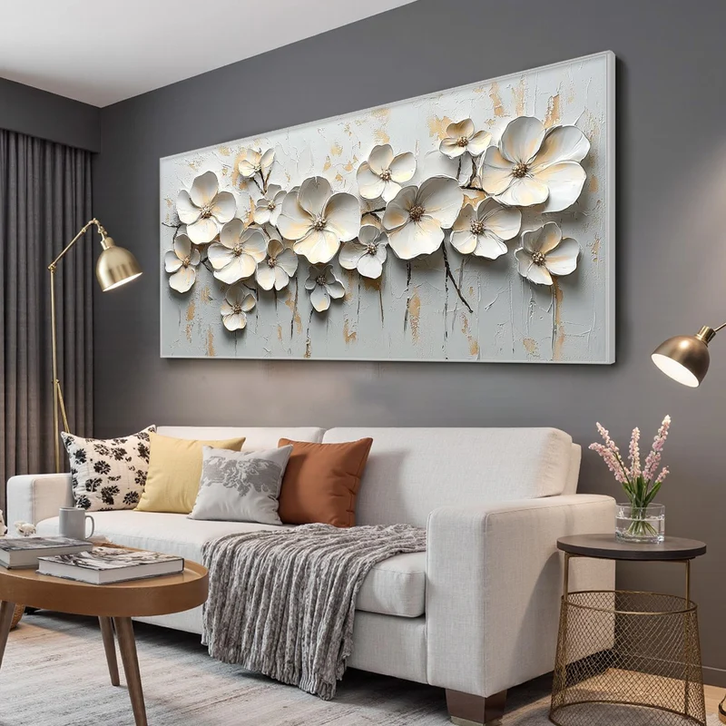 Floral Relief Painting