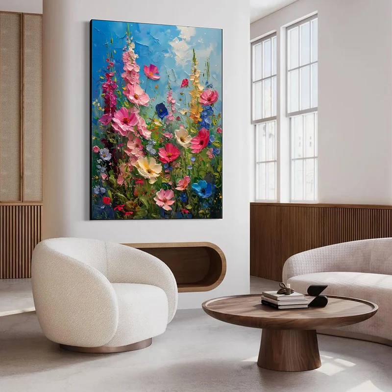 Bloom Symphony Floral Oil Painting #AR040-2