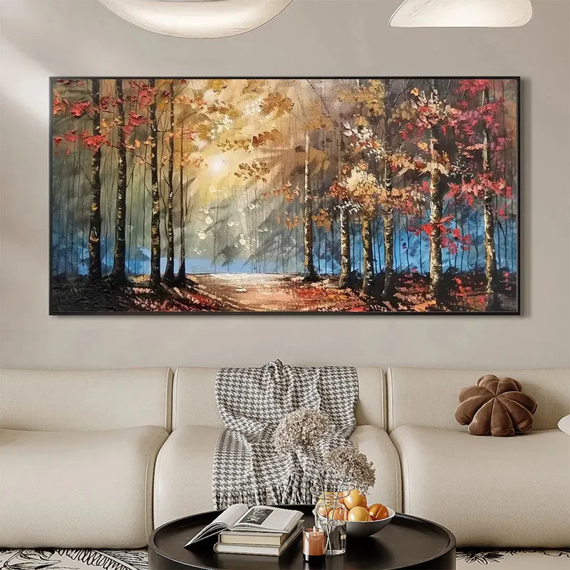 Autumn Landscape Textured Painting
