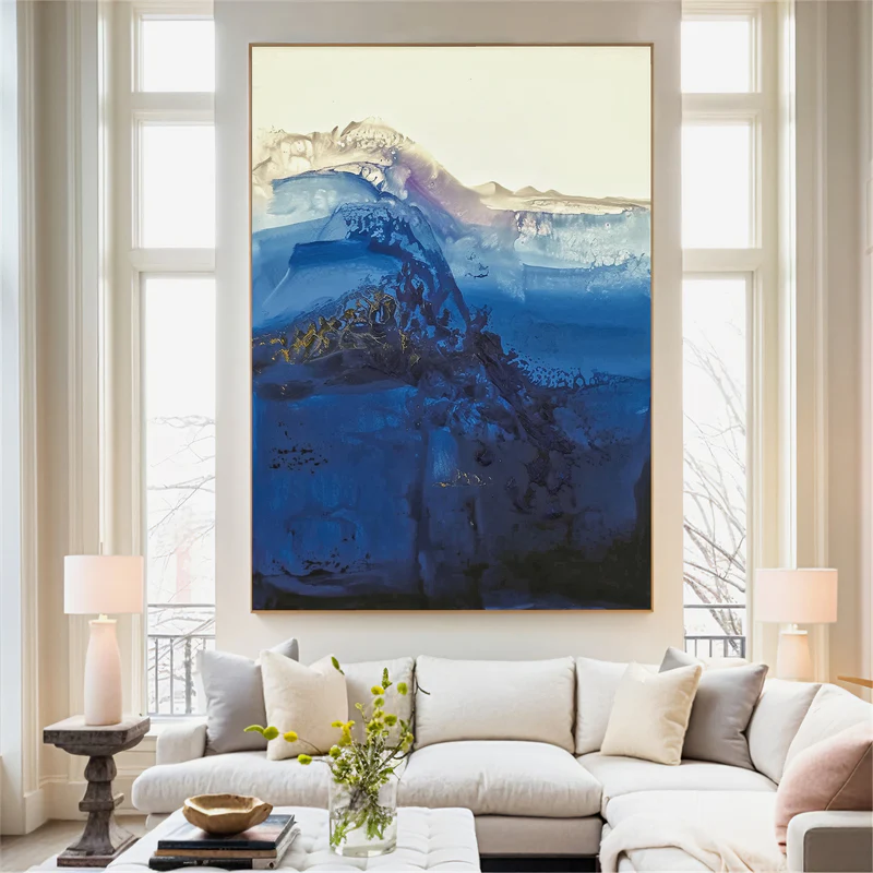 Midnight Tide Abstract Painting