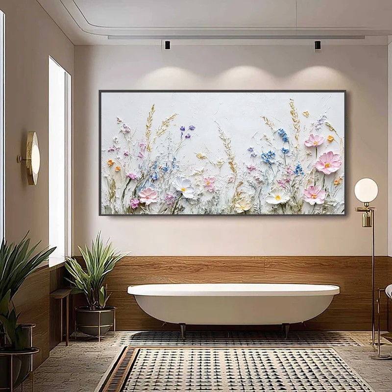 Textured Floral Painting