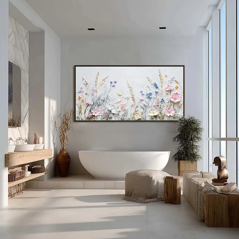 Textured Floral Painting