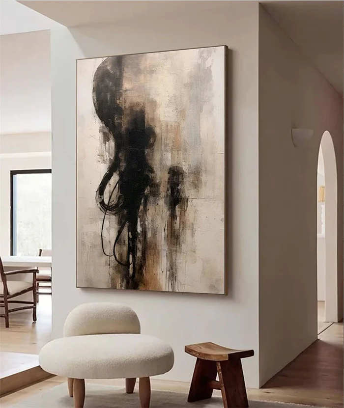 Echo of Shadows Abstract Painting
