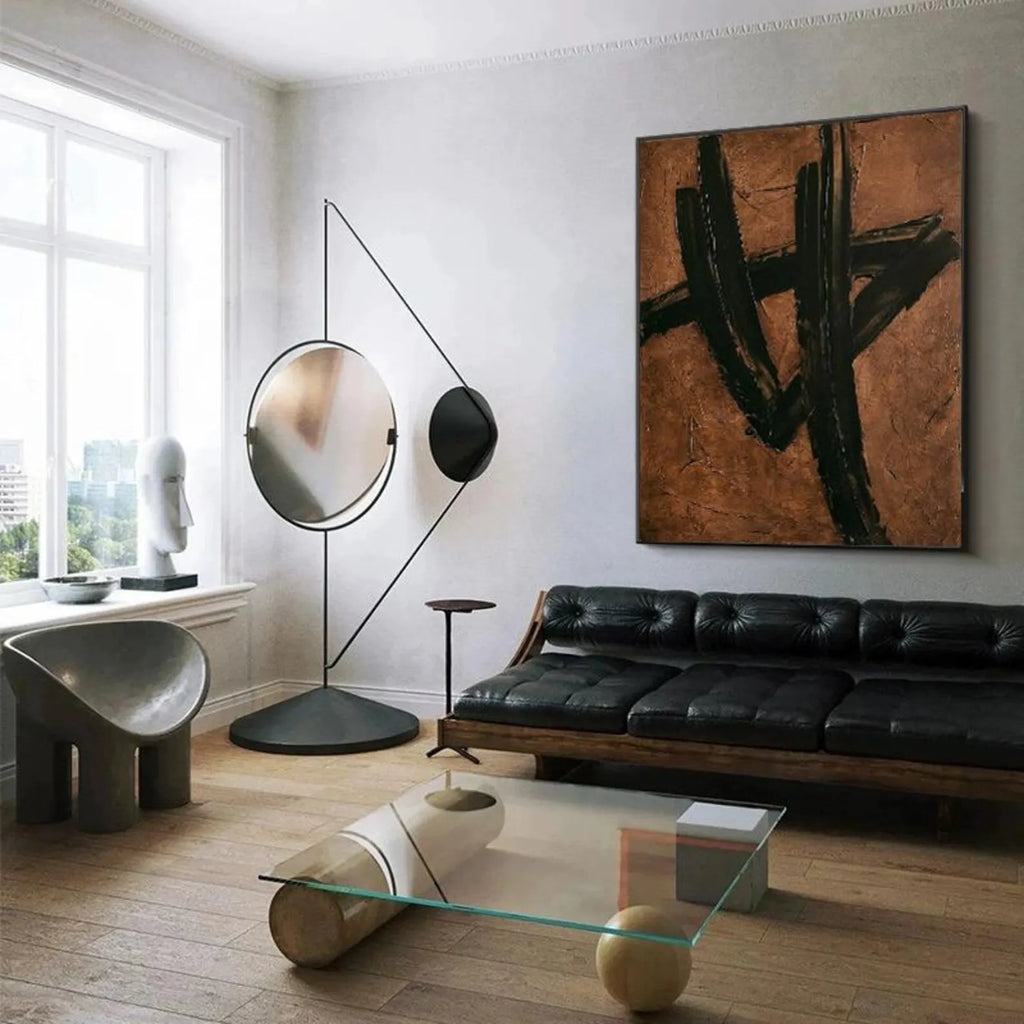 Brown Black Abstract