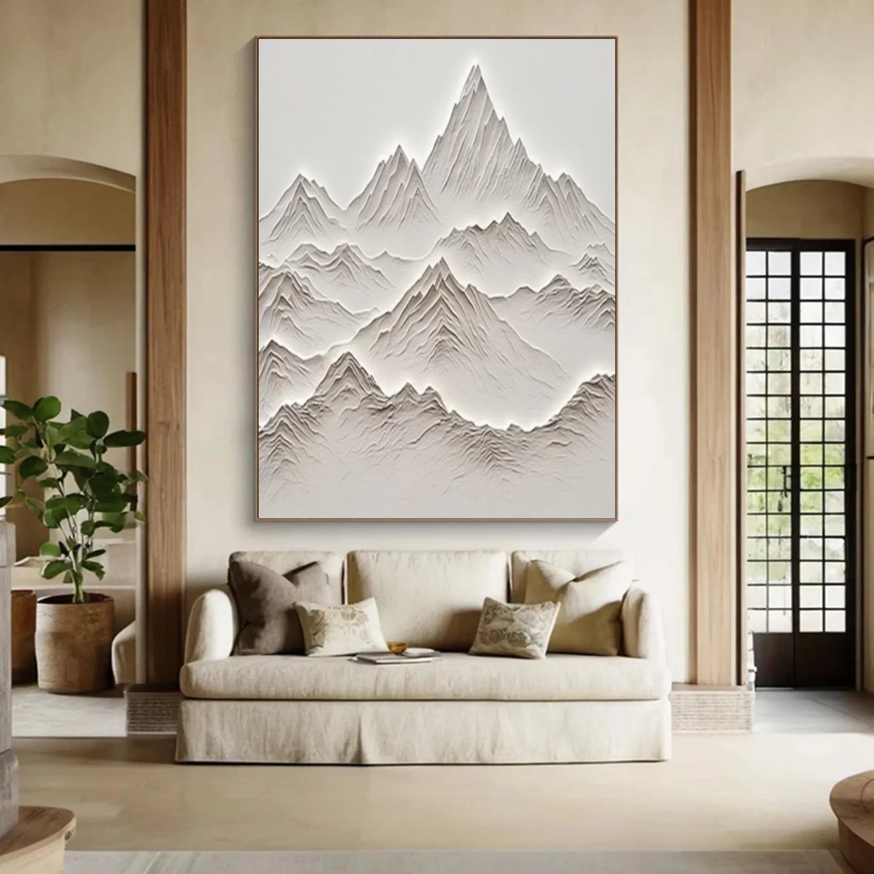 Majestic Distant Mountains