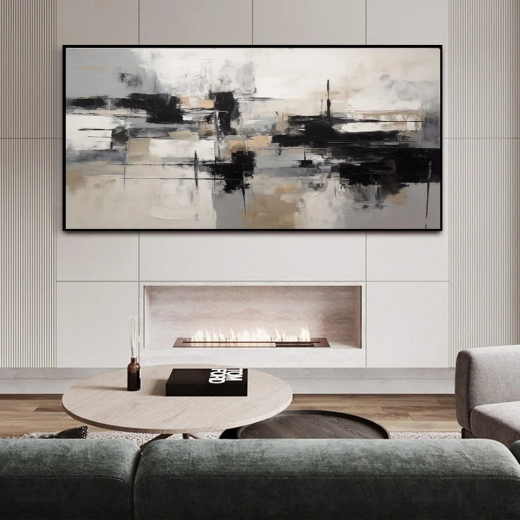 Silent Balance Neutral Abstract Painting