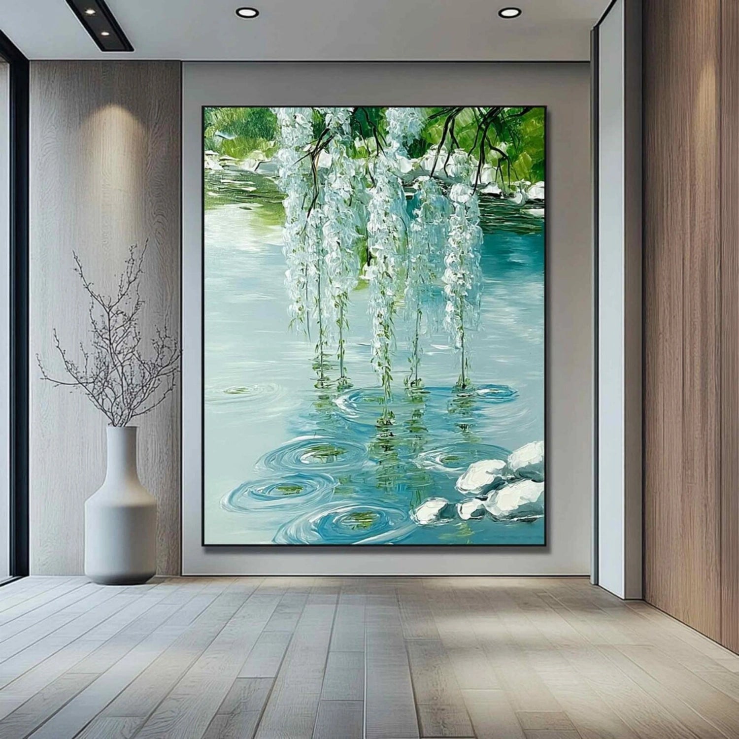 Willow Serenity Lake Painting