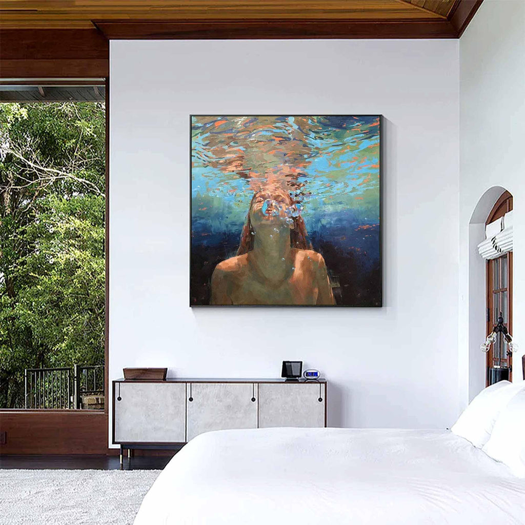 Silent Breath Underwater Figurative Painting